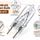 Pure Source India 3-in-1 2 Pin Mirchi Halogen Bulb – Capsule Halogen Lamp, Clear Glass, Pack of 5