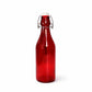 Premium 250ml Glass Water Bottle with Airtight Flip Top Cap | Leakproof & Reusable Bottle for Water, Juice, Oil, Vinegar
