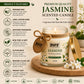 Pure Source India Jasmine Scented Jar Candle | 150 GM | Premium Wax Candle | 35-40 Hours Burn Time | Aromatherapy Candle for Home Decor, Bedroom, Spa, Meditation & Gift