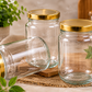 Pure Source India Glass Jar Container, with Airtight Lid, Suitable for Kitchen Stuff, Capacity-1 Ltr