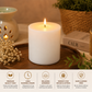 Pure Source India Scented Pillar Candle (3X3 INCH) Decorative Candle for Living Room, Diwali Decor, Gifting, Spa & Meditation (Lemongrass)