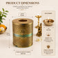Pure Source India Akhand Jyot Wind Protector | Akhand Deep Diya Cover | Metal Deepak Flame Safety Guard for Puja Mandir