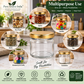 Pure Source India 41 ML Mini Glass Jar with Gold Metal Screw Cap – Small Multipurpose Storage Jar