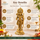 Pure Source India Pure Brass Lord Shree Ram Idol | Ayodhya Ram Murti for Home Decor & Mandir (14 Inch) (494 gm)