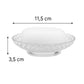 Pure Source India Crystal Glass Soap Dish for Bathroom 4.5 Inch| Elegant Transparent Soap Holder with Anti-Slip Design | Ideal for Washbasin, Shower & Kitchen Counter