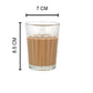 Pure Source India Glass Tea Cup Cutting Chai Glass, Coffee for Home Decor/Kitchen/Resturant (120ml)