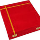 Flower Embossed Colourful Meenakari Decorated Premium Brass Pooja Thali Set with Red Velvet Box, Festival Religious Return Gift Item