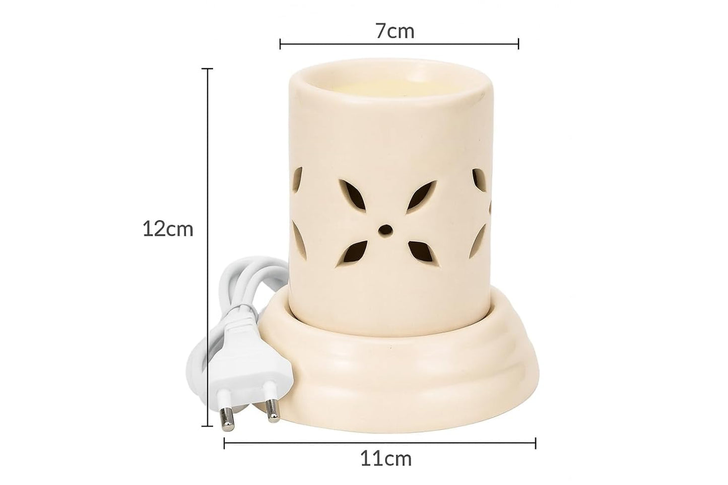 Pure Source India Electric Diffuser for Home (10 ml Aroma Oil Rose & Lavender Fragrance)