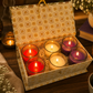 Pure Source India Scented Votive Candles in Glass, Set of 6 | Rose, Lavender & Vanilla Fragrance Candles | Aromatherapy, Home Décor & Relaxation Candles | Diwali, Wedding, Housewarming & Gift Set