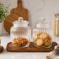 Pure Source India 2kg Glass Jar Food Safe Storage Container for Kitchen With Airtight Lid
