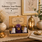 Pure Source India Luxury Festive Gift Box Hamper with Rosemary Scented Candles & Purple Potpourri