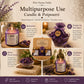 Pure Source India Luxury Festive Gift Box Hamper with Rosemary Scented Candles & Purple Potpourri