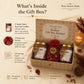 Pure Source India Luxury Festive Gift Box Hamper with Apple Spice Scented Candles & Red Potpourri