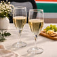 Pure Source India 200ml Wine Glass Set of 2 | Elegant Clear Glass Champagne Flutes | Durable Stemware for Wine, Champagne, Cocktails, Mocktails, Party, Dining & Home Use