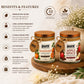 Pure Source India Scented Jar Candle Set of 2 (Apple Spice & Mandarin) | 150g Each | Premium Wax Candles | 35-40 Hours Burn Time | Aromatherapy Candles for Home Decor, Diwali, Bedroom, Spa & Gifts