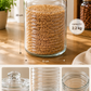 Pure Source India 2.2Ltr Round Airtight Glass Jar Container,Clear