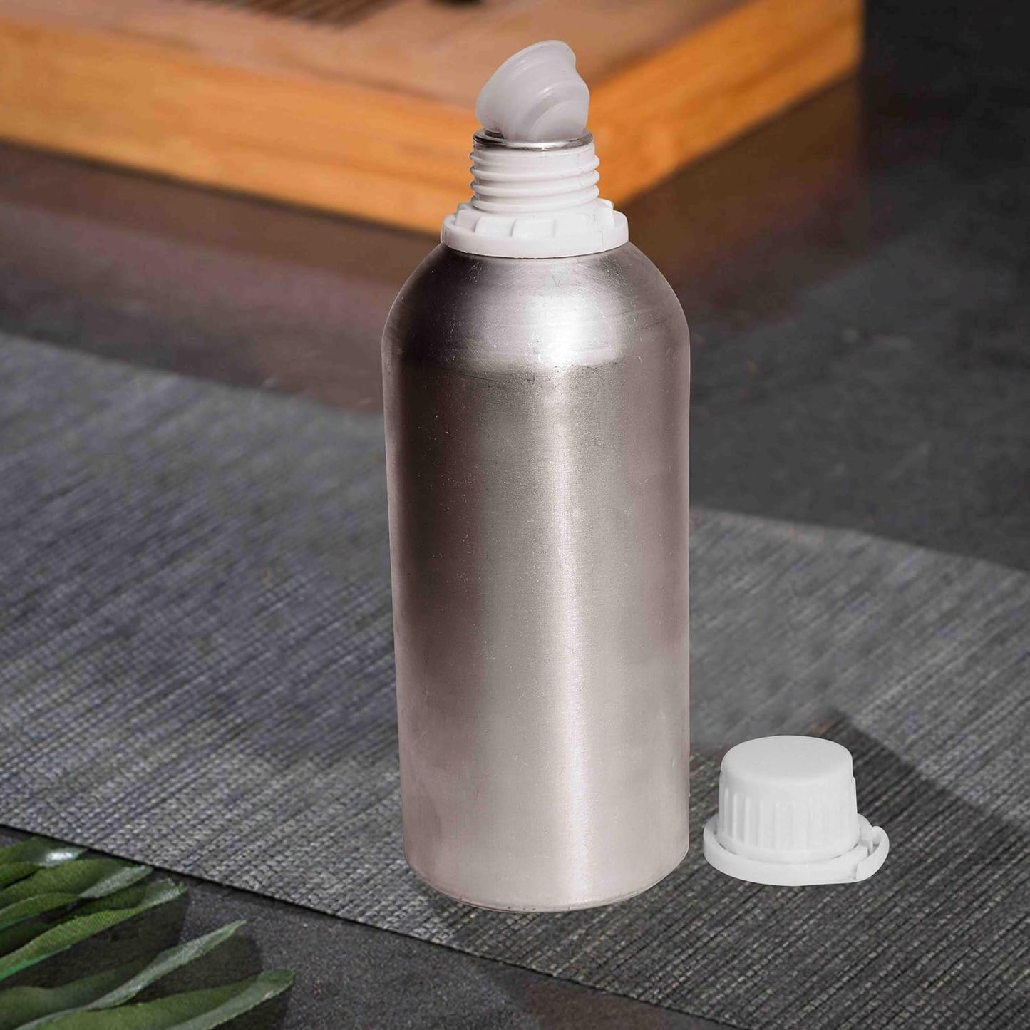 Pure Source India Aluminum Empty Bottle 500ml with Inner Lid & Cap – Ideal for Essential Oils, Oil Blends, Cosmetics and Liquid Storage (Copy)