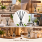 Pure Source India 50ML Empty Round Reed Diffuser Glass Bottle Coming with 6 Pcs Black Reed Sticks
