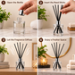 Pure Source India 50ML Empty Round Reed Diffuser Glass Bottle Coming with 6 Pcs Black Reed Sticks