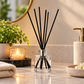 Pure Source India 50ML Empty Round Reed Diffuser Glass Bottle Coming with 6 Pcs Black Reed Sticks