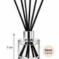Pure Source India 50ML Empty Round Reed Diffuser Glass Bottle Coming with 6 Pcs Black Reed Sticks