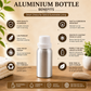 Pure Source India Aluminum Empty Bottle 50ml with Inner Lid & Cap – Ideal for Essential Oils, Oil Blends, Cosmetics and Liquid Storage (Pack of 1)