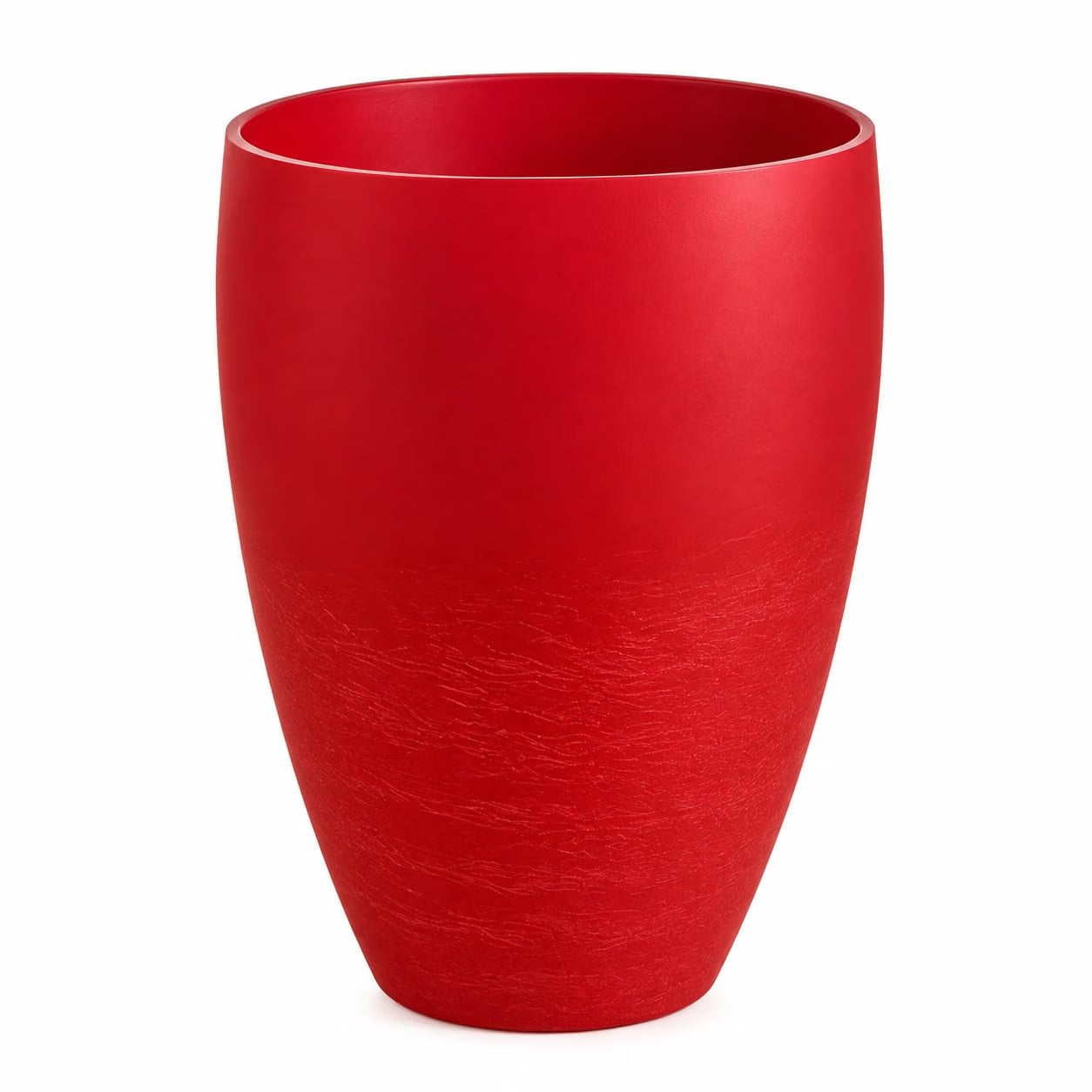 Pure Source India Red Flower Vase for Home Décor | Decorative Tabletop Planter for Living Room & Dining Table