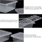 Pure Source India Fridge Storage Containers With Removable Drain Plate Rectangle (1000ml) (28cm) (2 pcs)