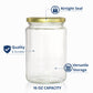 Pure Source India 750ml Clear Glass Jar with Airtight Metal Lid | Storage Jar for Kitchen, Pantry, Spices & Crafts