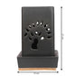 Pure Source India Ceramic Electric Aroma Oil Burner with Tree Cut-Out Design – 21 cm Decorative Fragrance Warmer (Black)