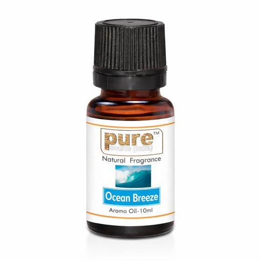 Pure Source India Ocean Breeze Aroma Oil | Premium Fragrance Oil for Diffuser, Aromatherapy, Meditation, Candles, Soap Making, Humidifier & Home Air Freshener