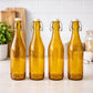 Premium 250ml Glass Water Bottle with Airtight Flip Top Cap | Leakproof & Reusable Bottle for Water, Juice, Oil, Vinegar