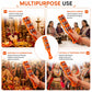 Pure Source India Handheld Plastic Tambourine Pack of 2 | 3-Pair Metal Jingle Percussion Instrument | Ideal for Bhajan, Kirtan, Pooja, Aarti, Garba, Music Practice & Cultural Events | Orange
