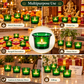 Pure Source India Green Makhan Votive Glass Tealight Candle Holder Set of 6 With Tealight for Diwali, Pooja, Rangoli & Home Décor
