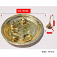 Pure Source India Pure Brass Pooja Thali Set with Gift Box, 9 Inch Traditional Puja Thali & Pooja Articles | Brass Pooja Set for Diwali, Mandir, Home, Office, Wedding & Return Gifts