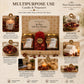 Pure Source India Luxury Festive Gift Box Hamper with Apple Spice Scented Candles & Red Potpourri