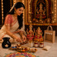 Pure Source India Diwali Pooja Gift Set with Roli Kumkum & Ghee Wicks (Black)