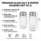 Pure Source India 7.5 cm Glass Salt & Pepper Shakers