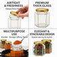 Pure Source India 190ml Hexagon Glass Jar with Golden Lid | Airtight & Leakproof | Dishwasher & Freezer Safe |for Spices, Pickles, Honey, Dry Fruits, Gifts & Kitchen Organization