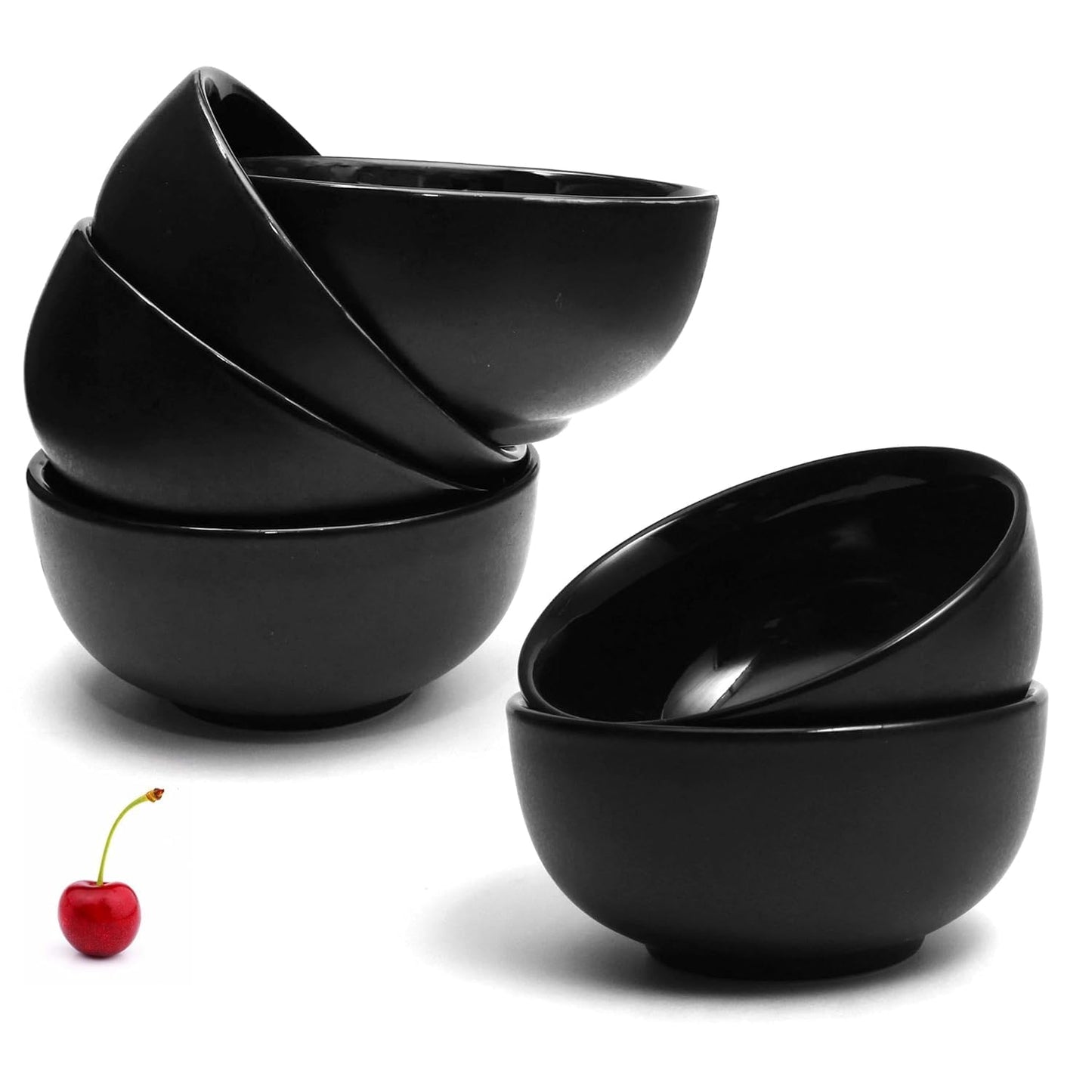 200ml, Black Ceramic Vegetable Bowl