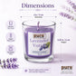 Pure Source India Lavender Votive Candles Set of 4,Scented Glass Candles, Aromatherapy Lavender Fragrance, Long Burning Decorative Candles for Home Décor, Bedroom, Relaxation, Meditation & Gift Giving