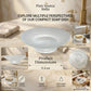 Pure Source India Glass Soap Dish for Bathroom or Kitchen, Forstater Round (3.25 cm)