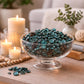 Pure Source India Teal Blue Unscented Potpourri – Natural Dried Flower for Home Décor, Wedding Table Styling, DIY Crafts & Essential Oil Blending