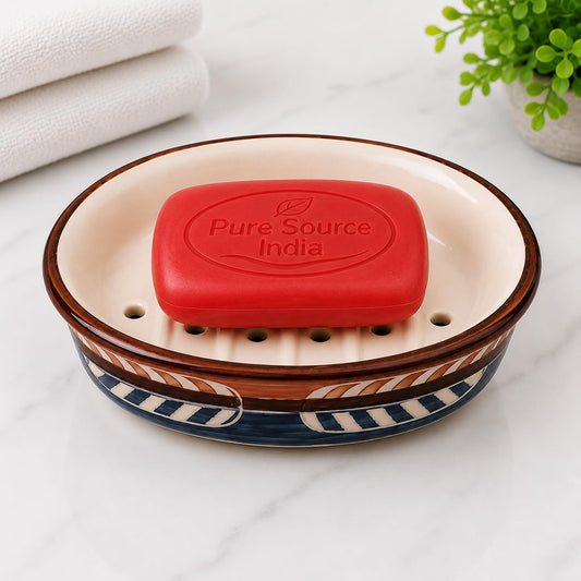 Pure Source India Ceramic Soap Dish