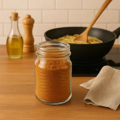 Pure Source India 500 ml Glass Jar Container with Airtight Lid | Wavy Design Storage Jar for Kitchen | Ideal for Dry Fruits, Snacks, Cookies, Spices & Multipurpose Use