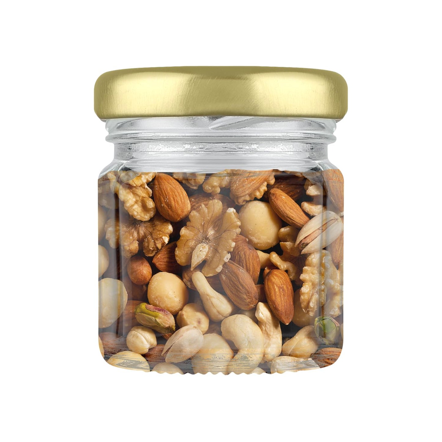 Pure Source India 41 GRM Round Mini Glass Jar with Airtight Cap
