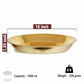 Landslide Handmade Brass Thali for Puja (Gold, 10 Inch)