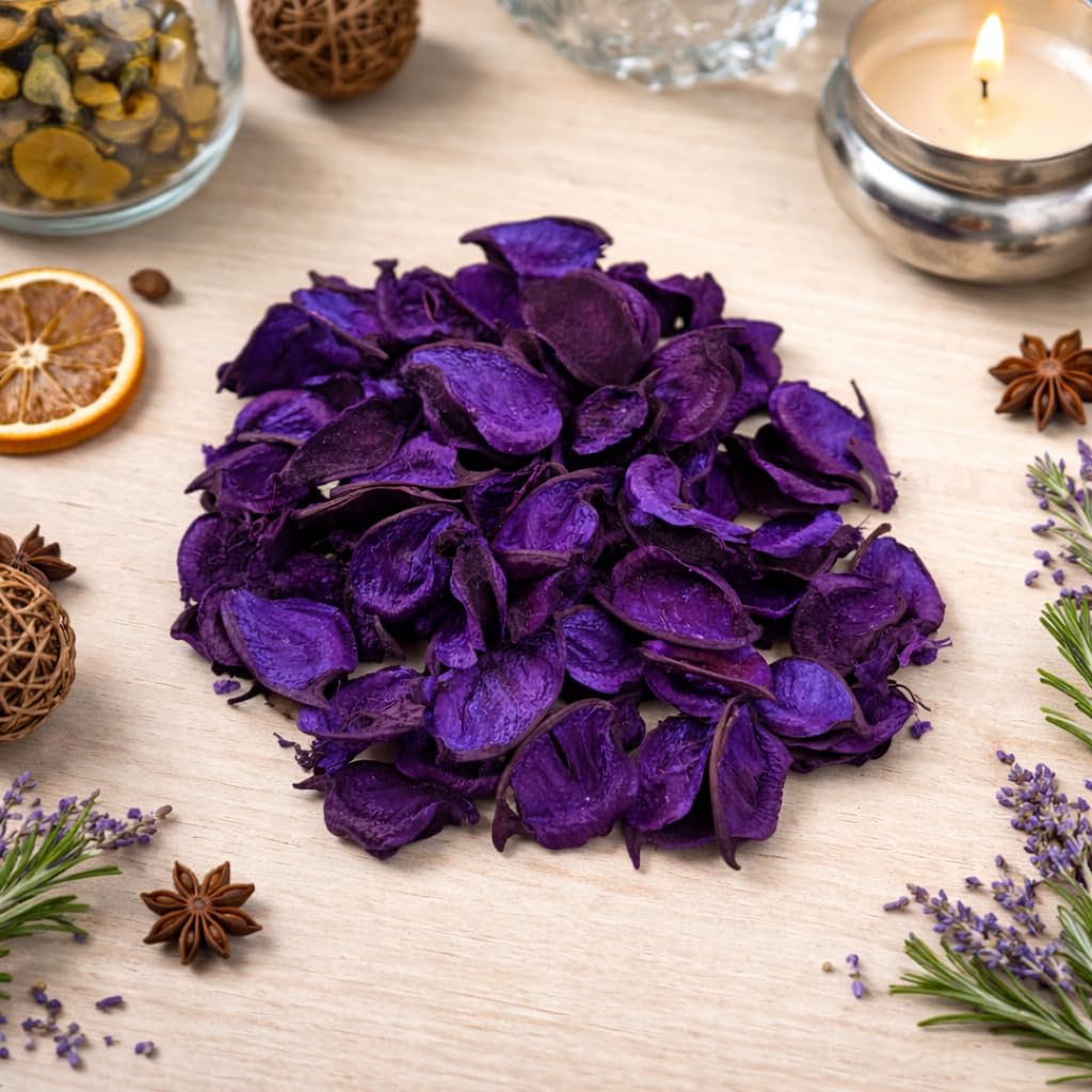 Pure Source India Blue, Potpourri – Natural Dried Flower Fragrance Lavender | Long Lasting Home Fragrance | Decorative Bowl Filler | Wardrobe & Car Freshener | Essential Oil Infused (Blue, 100gm)