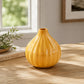 Pure Source India Ceramic Yellow Reed Diffuser Pot/Flower Pot  With 8 Pcs Reed Sticks (Standard)