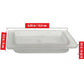 Pure Source India Stylish Durable Rectangular Design Glass Frosted Soap Dish for Hand Cleanser, Body Wash, Bathroom Shower Use